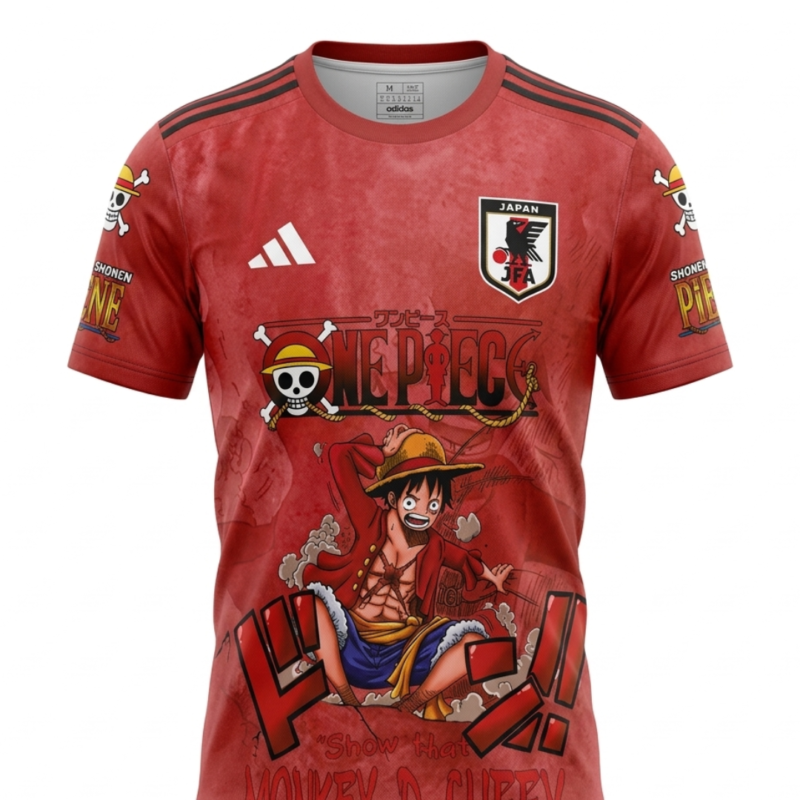Jersey Japon One Piece "Luffy Red"