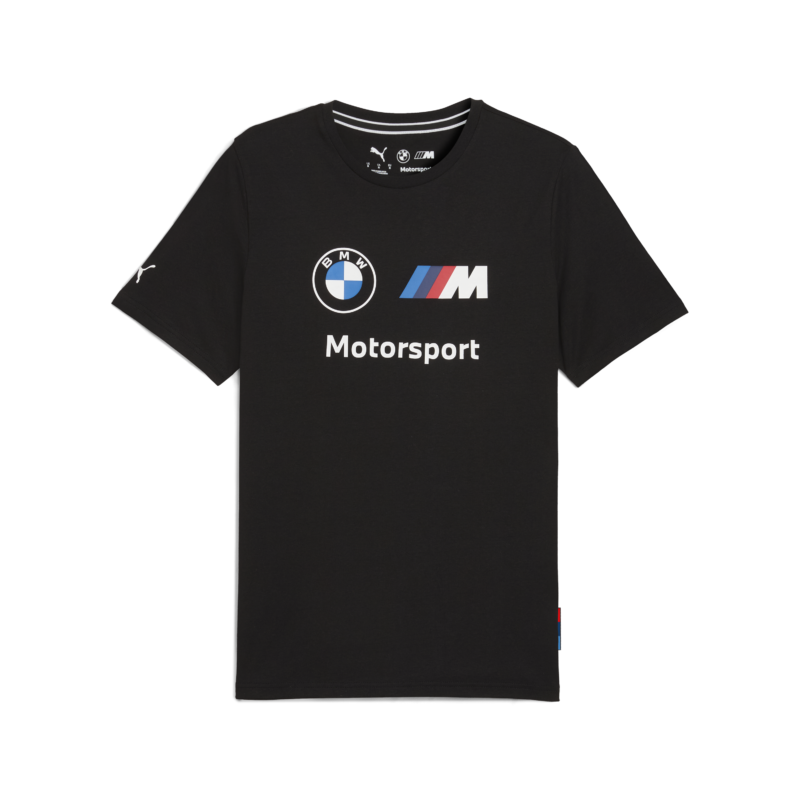 BMW logo t-shirt, Puma, Essential, MMS, black, 2025
