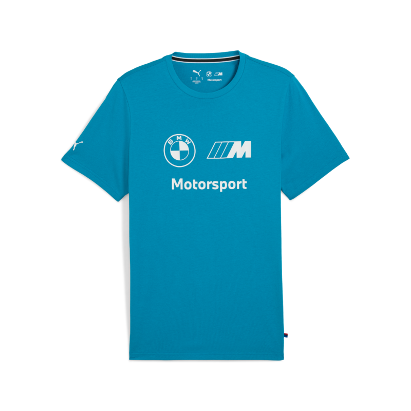 BMW logo t-shirt, Puma, Essential, MMS, blue, 2025