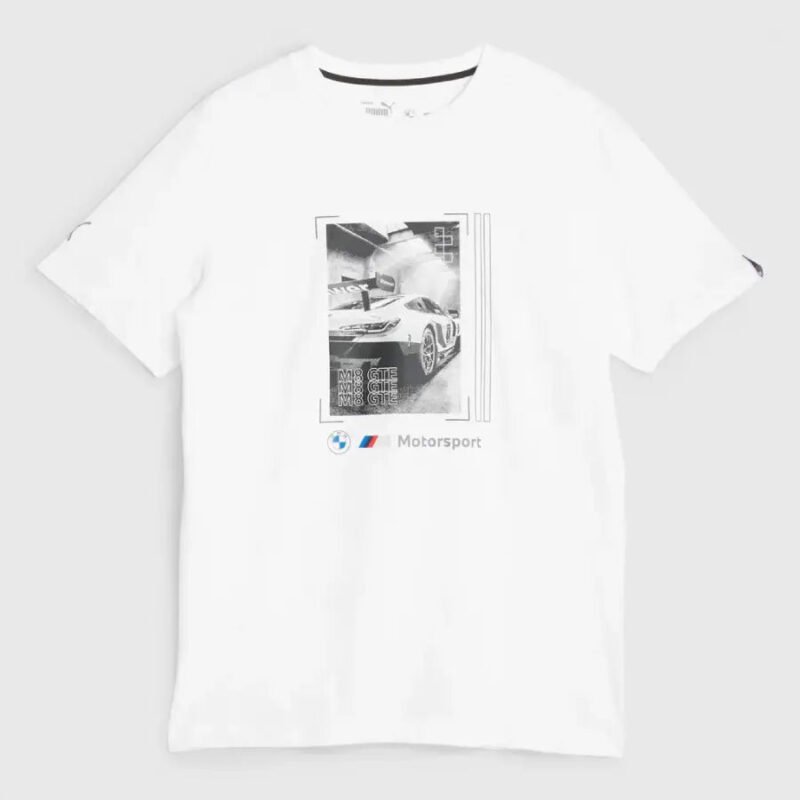 BMW M MOTORSPORT CAR GRAPHIC TEE II MEN WHITE