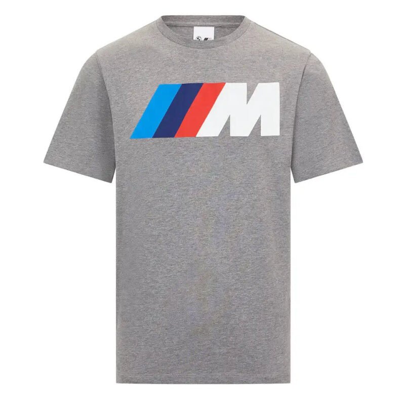 BMW M T-SHIRT LOGO COLOUR UNISEX GREY