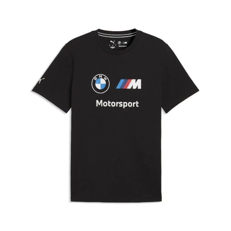 BMW MMS t-shirt, essential, BMW logo, black, 2026